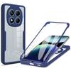 Чехол 360° с полной защитой от ударов для Redmi 15pro Plus 15 14 Pro Poco M8 Pro, Защитное стекло HD, Жесткая рамка из ПК, Противоударный чехол