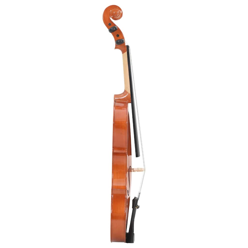 Violin Complete Set with Bow and Chin Rest Dark Wood Size 4 4