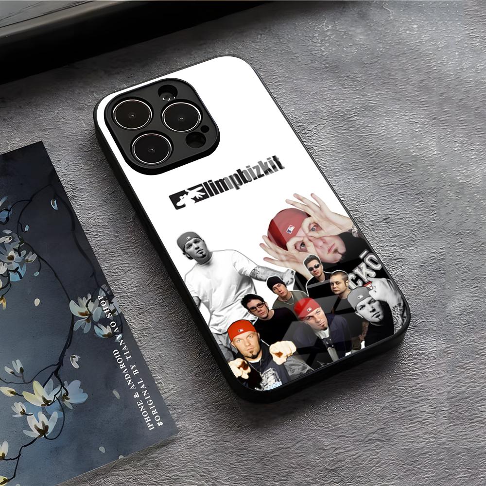 Чехол для телефона Rock Band L-Limp Bizkit Для IPhone 17 Air 16 E Pro Max 15 14 13 Mini 12 Pro 11 Max Plus Черная Стеклянная Крышка