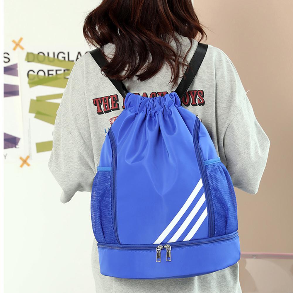 Outdoor Sports Balls Backpack Drawstring Bag Portable Oxford Cloth Basketball Football Organizing
