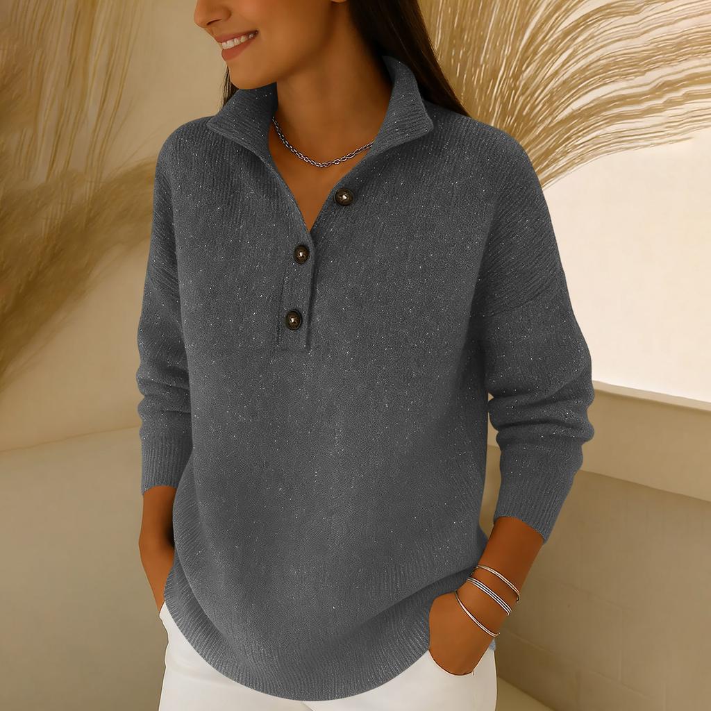Женские вязаные пуловеры с пайетками, повседневные топы, модные свитера с длинным рукавом