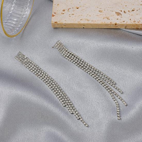 1 пара женских серег с кисточками и цирконием, легкие противоаллергенные серьги, украшения, ювелирные изделия для выпускного вечера, коктейль