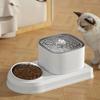 Автоматическая кормушка и поилка для кошек Combo Cat Water & Food Bowl Cat Water Fountain Recirculation Filtering Water Dispenser Pet Supplie