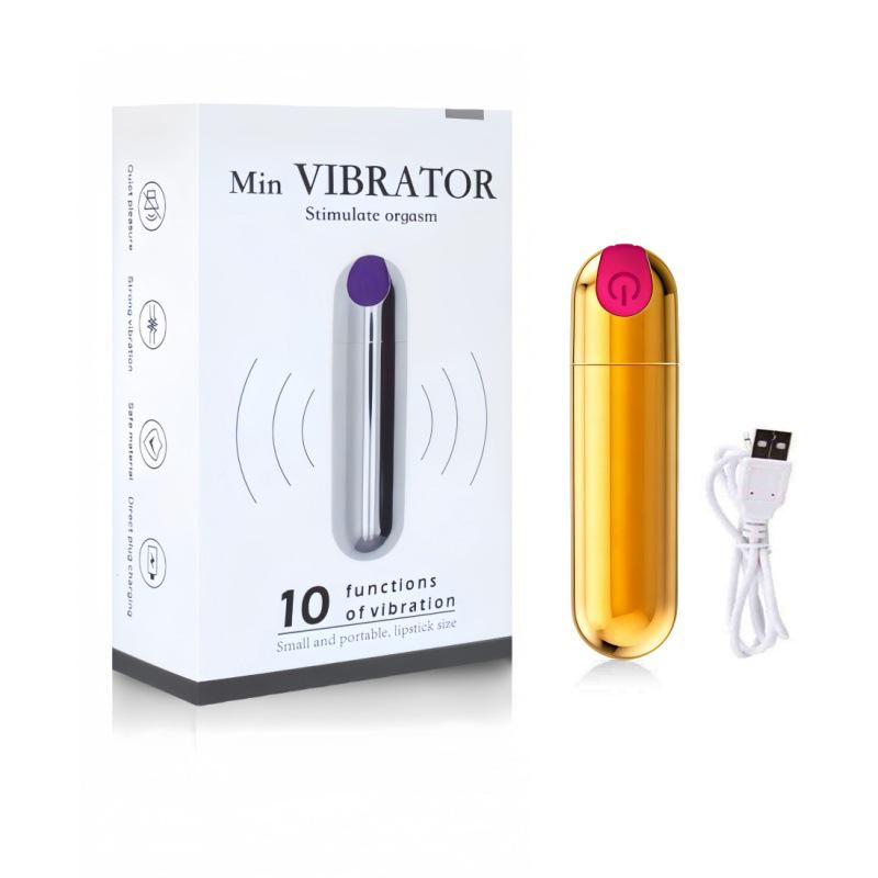 Беспроводной USB Перезаряжаемый 10-скоростной Вибратор-Пуля и Анальный Массажер