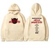 Hip-hop hooded sweatshirt, K-pop, Baby Monster, New "Hello Monsters" winter edition, suitable for both men and women