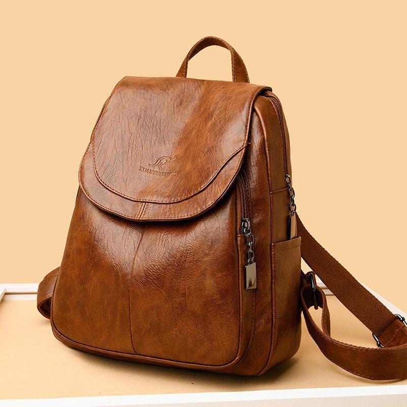 Women's Large Capacity Anti-Theft Backpack: 2024 Autumn/Winter Trendy American-Style Fashion Niche Design