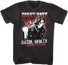 Мужская футболка с коротким рукавом, Quiet Riot Metal Health Альбом Мировой тур 1984 Мужская футболка Мерч Рок-концерта Черный