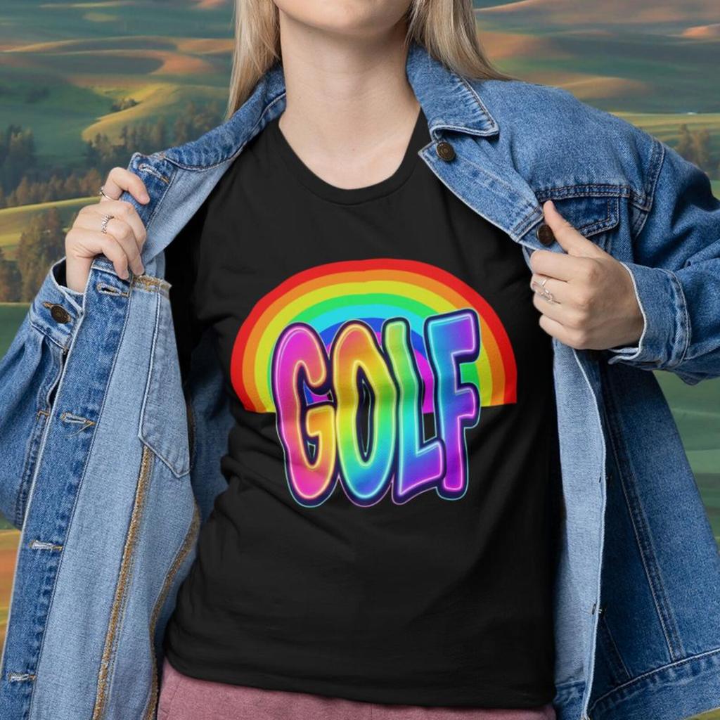 Fun LGBTQ themed golf t-shirt