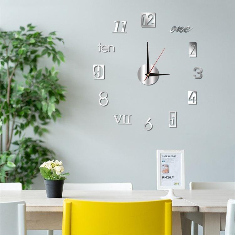DIY Luminous Wall Clock, Mute, with Installation Accessories, Diameter 40cm