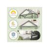 Lit d'enfant - MUVOE - 140 x 200 cm - Bois massif - Design en forme de maison - Gris
