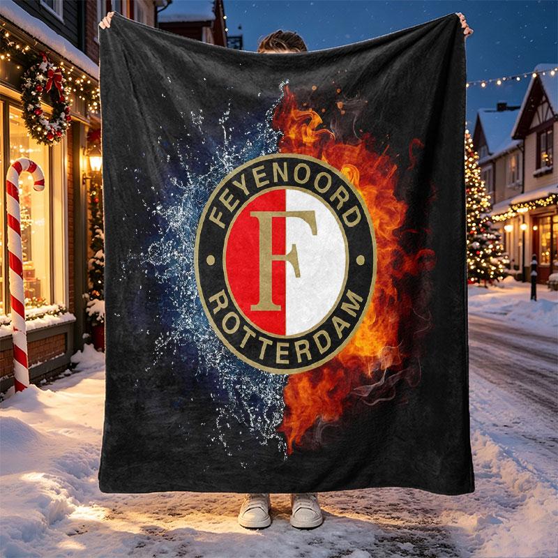 Feyenoord Pattern Blanket for Home Decoration, Bed, Sofa, Car Travel, Camping, Suitable for All Seasons, Birthday Christmas Gift