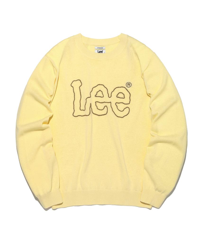 LEE Big Twitch Logo Linen Blend Knit Lemon