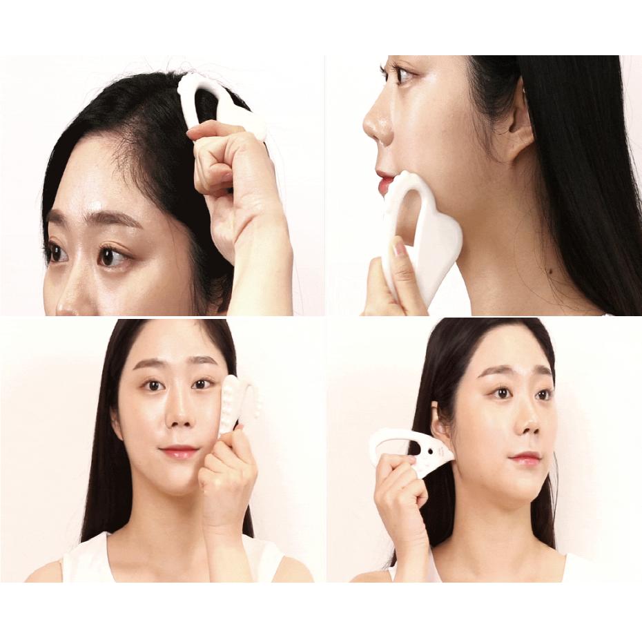 Milk Touch Slim Face Керамический набор Гуа Ша + крем
