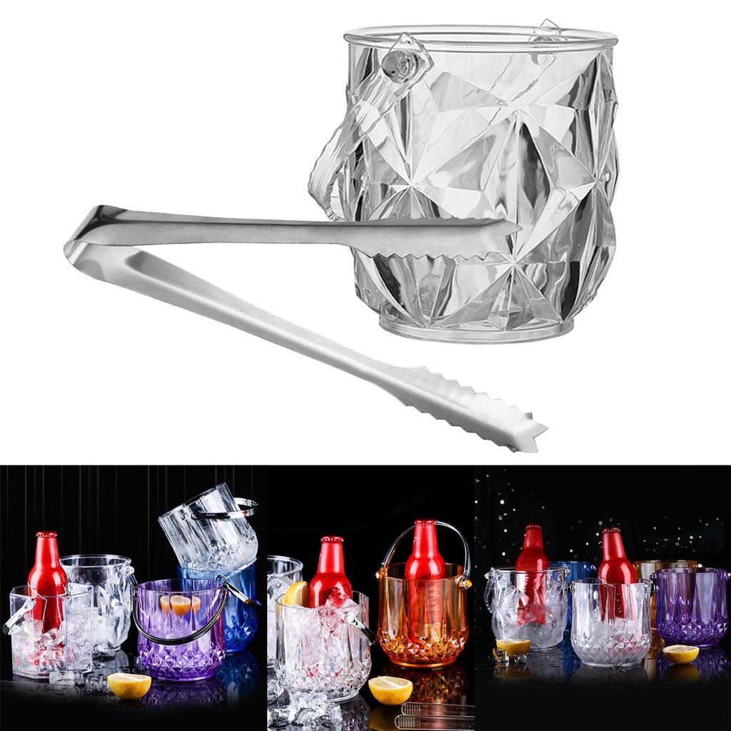 Bucket, Party Beverage Bin, Ice Container Drink Chiller, Bucket Acrylic Storage Tub for Home Bar