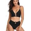 Women's Black High Waisted Custom Bikini Set
