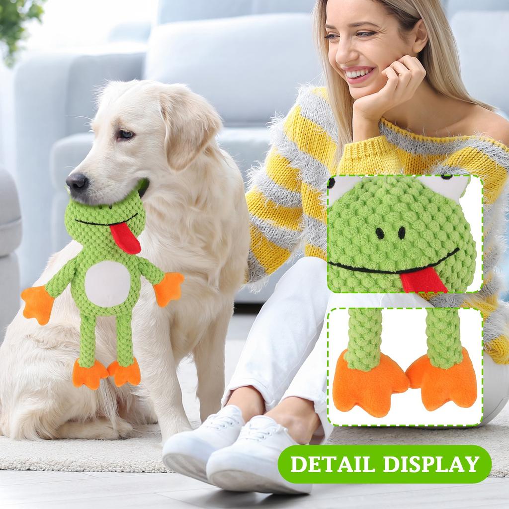 Teeth Grinding, Biting And Boring, Pull-out Interactive Plush Pet Toy, Sound-making Dog Toy