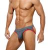 Arjen Kroos Boxer Bulge Macho AK7003 Size S Men's T-Back Briefs, Jockstraps, Briefs, T-Back Shapewear, Form, Style, A1-1 Piece, Gray,
