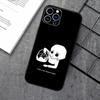 Чехол для телефона F-FranS B-BowS для iPhone 16,15,14,13,12,11,XS,XR,X,8,7,Pro,Max,Plus,mini Силиконовый Черный Чехол