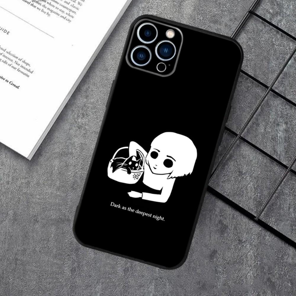 Чехол для телефона F-FranS B-BowS для iPhone 16,15,14,13,12,11,XS,XR,X,8,7,Pro,Max,Plus,mini Силиконовый Черный Чехол