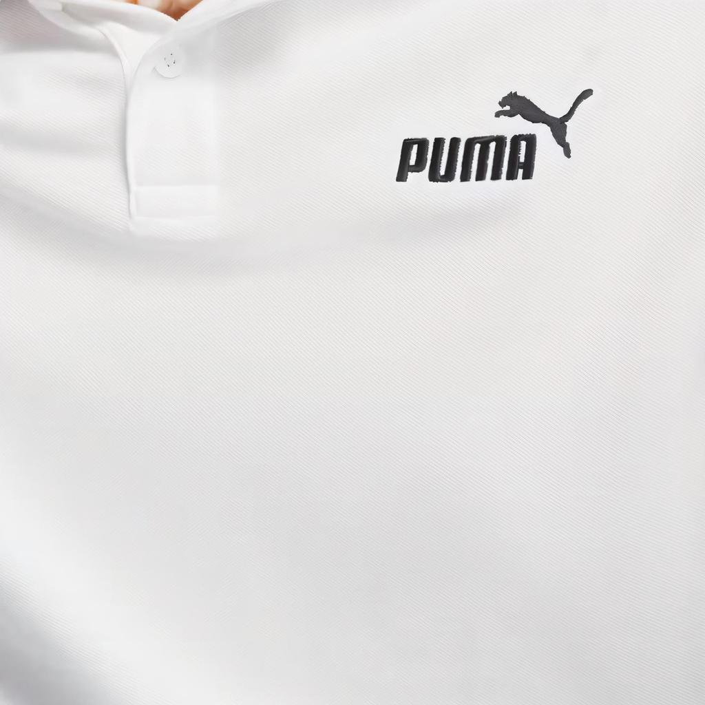 Puma Essential Fashion Versatile Soft Solid Color Short Sleeve T-Shirt Men Tops White 687581-02