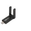 1800Mbps Dual Band WiFi Adapter with Dual 3dbi Antennas 2.4G 5G USB3.0 Plug and Play USB WiFi 6