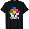 Brick Builder Engineer Funny Blocks Building Toys Kids Boys T-Shirt