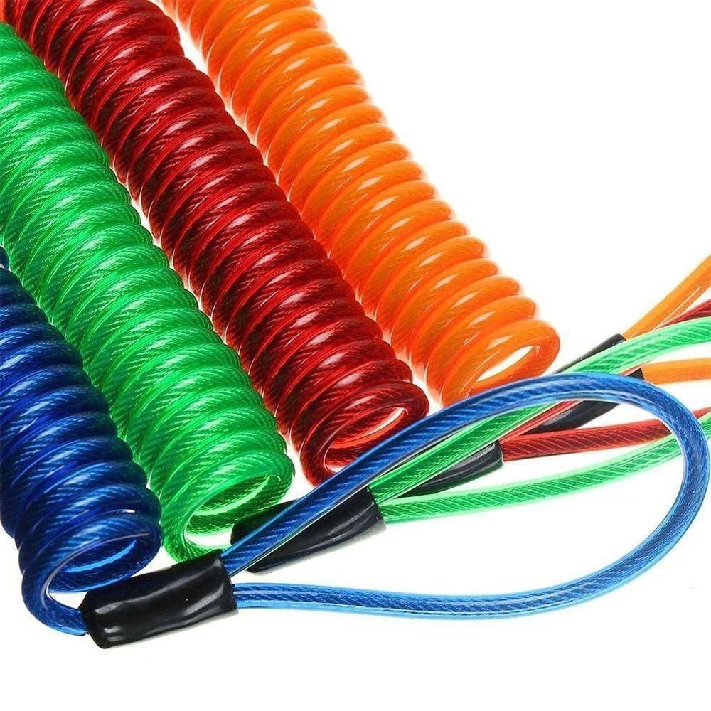 Anti-lost Bike Spring Reminder Cable Metal Disc Brake Lock Rope Universal