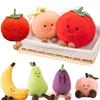 Cartoon Cute Fruit Plush Doll High Quality Peach Pear Tomato Banana Eggplant Plush Toy Home Decoration Gift For Boys And Girls