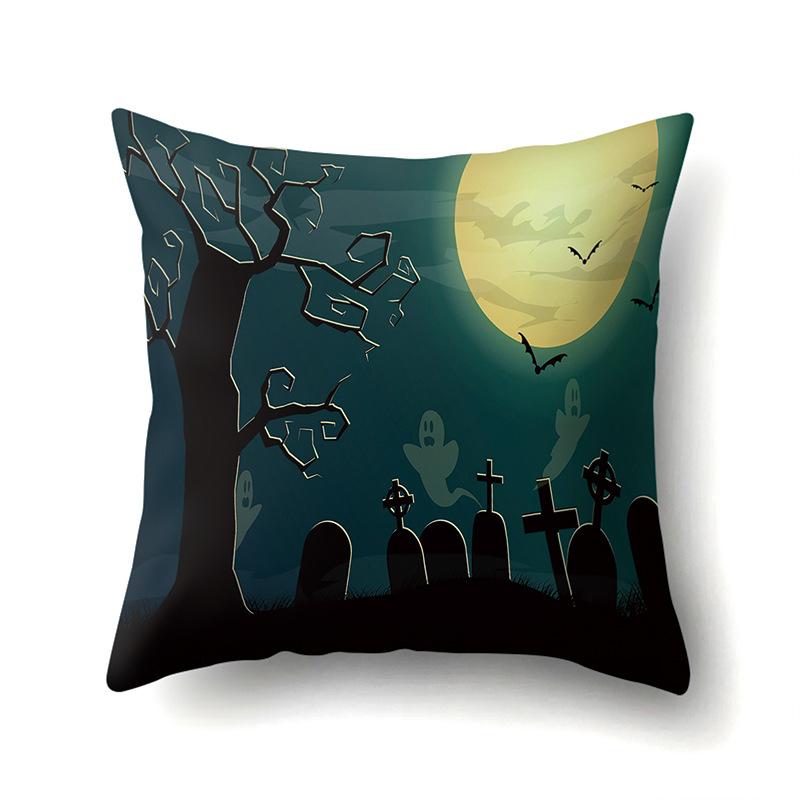 Хэллоуин Наволочка Подушка для поясницы автомобиля Тыква Чехол для диванной подушки Офис Дом Гостиная Наволочка