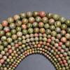 Творческие DIY бусины-разделители, круглые, натуральные, зеленые, цветные, из камня, для изготовления ювелирных изделий, 4, 6, 8, 10, 12 мм, для ожерелья, браслета, бусины