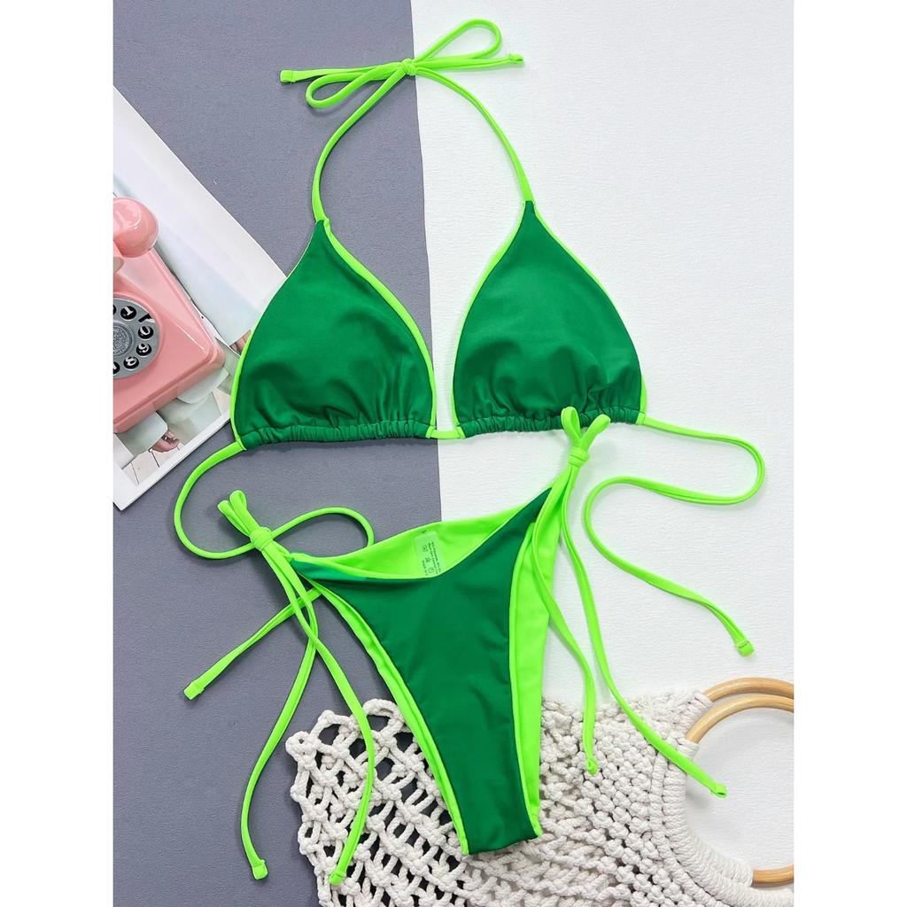 Сексуальное леопардовое микро бикини 2024, женский купальник, женский купальник, стринги, комплект бикини, бразильский Холтер, пляжная одежда, купальный костюм