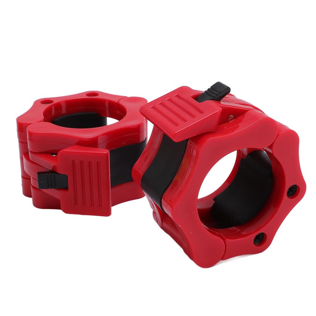 1 Pair Barbell Clamps Collars Adjustable Quick Release Professional Locking Weight Clips for