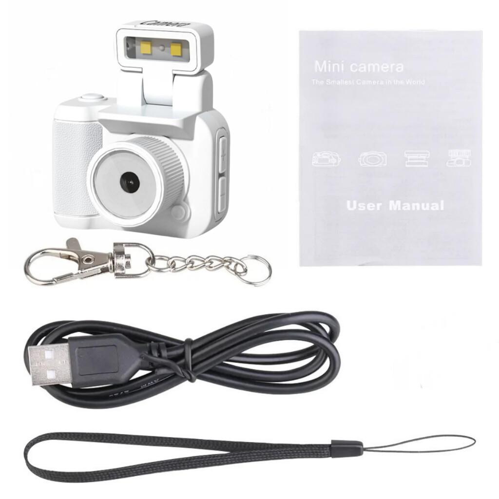 Y4000 Мини камера с экраном HD 1080P Портативная ретро ультракомпактная мини камера видеорегистратор с лампой-вспышкой и док-станцией для аккумулятора