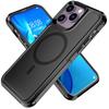 Магнитный чехол для iPhone 14 13 Pro Max, чехол, протестированный на падение по военным стандартам и совместимый с MagSafe, задняя панель с защитой от отпечатков пальцев и царапин