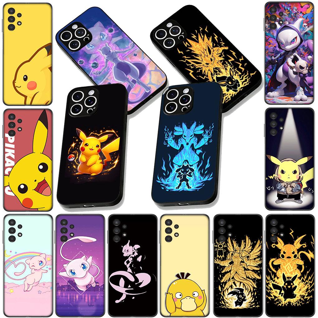 Soft Cover for Xiaomi Redmi 15 9A 9C NFC 7A 9T Note 9 8 7 8T 15c A5 Coque Phone Case P-Pokemons GO P-Pikachus Mewtwo
