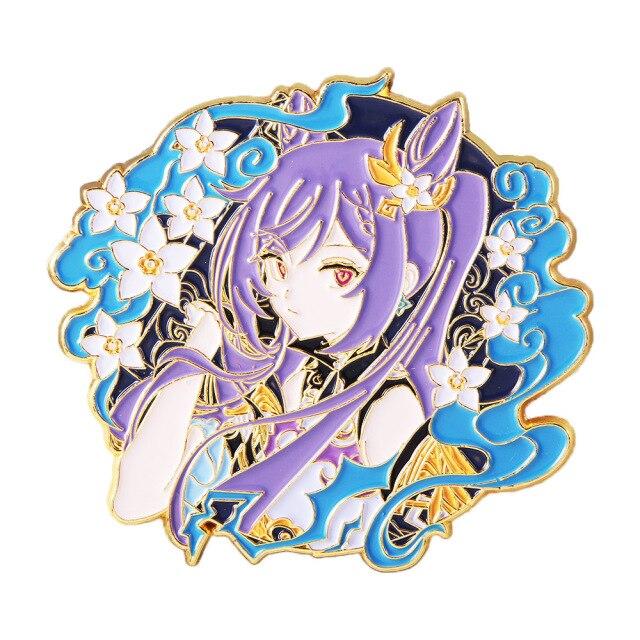 Игра Genshin Impact Сяо Ху Тао Ганьюй Моракс Чжунли Барбатос Венти Брошь для косплея, значок на булавке, металлическая опора, украшение