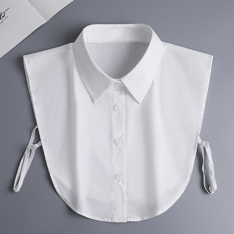 Women Fake Collar Blouse Sweater White Lapel Decor Detachable Collars For Women Black Lace False Collars Woman Lace Half Shirt