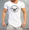 Muscle Mens  Letter Printed Gym Training Short Sleeves Men Clothings Gym Tshirts