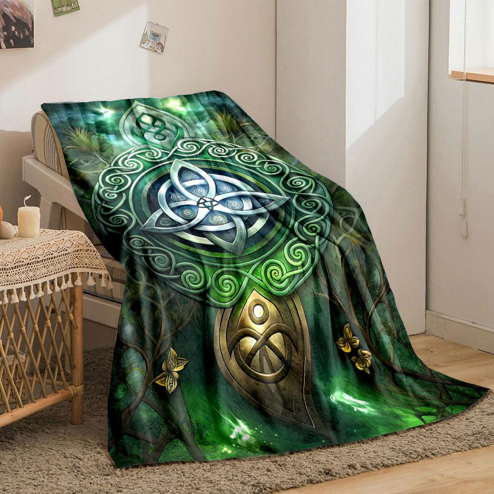 Celtic Knot Pattern Blanket bedroom Blanket for Livingroom Couch lunch break Soft throw for Friend's festival Gift