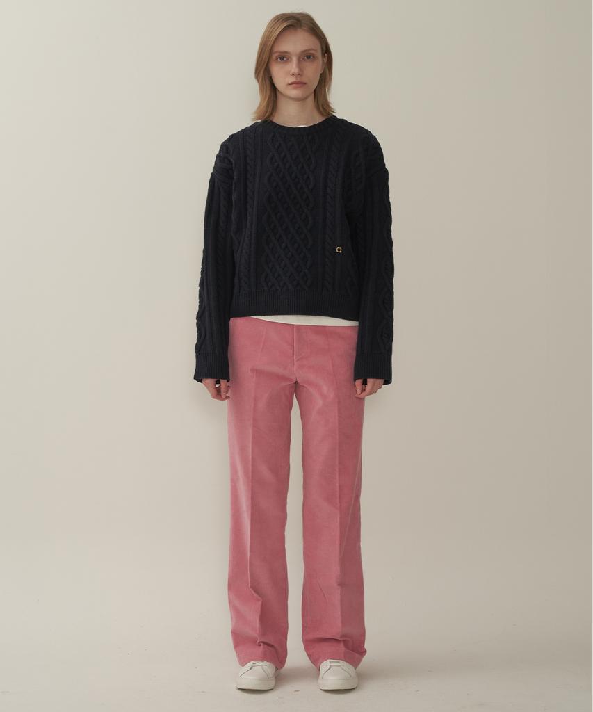 MOTT Classic Cable Knit - Navy