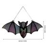 Halloween Bat Stained Glass Suncatcher Window Hanging Acrylic Wall Art Decor