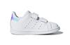 Adidas Originals STAN SMITH Abrasion Resistant Low top Toddler Shoes White Silver Infant And Toddler AQ6274