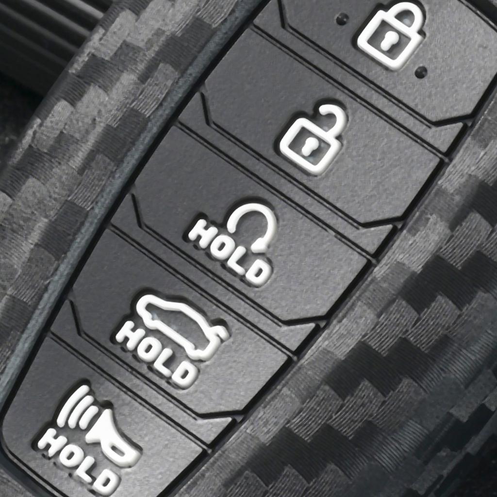 Брелок для ключей из углеродного волокна, чехол для автомобильного пульта дистанционного управления, чехол для брелока, держатель для защиты Hyundai Palisade Elantra 2021 2020 2019, автозапчасти