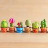Hand-made Potted Plant Non-fading Miniature Resin Realistic Faux Potted Plant for Home