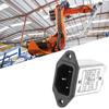 Фильтр Высокое качество IEC320 C14 Мужской разъем Электронные компоненты 10A CW1D10A T