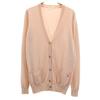 Long Sleeve V Neck Knit Cardigan Pink Women Used