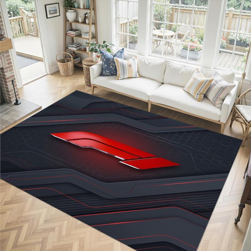 F1 Design Crystal Velvet Carpet Cozy Non?Slip Printed Rug For Bedroom Living Room Entrance