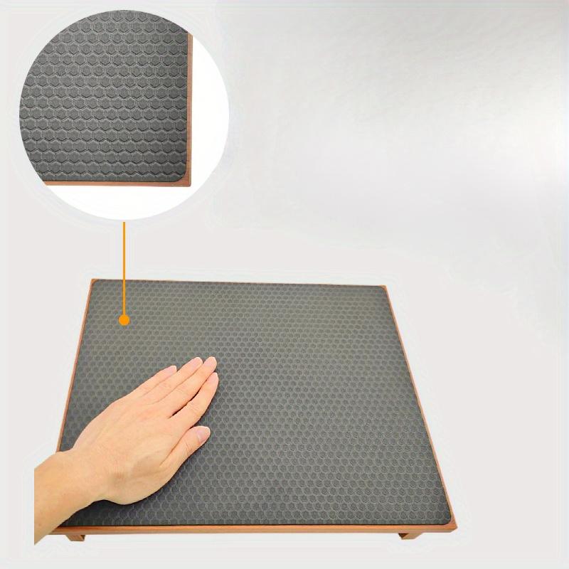 Wooden Footstool with Cushion Footrest for Office, Bathroom, Kitchen, Garden & Step-Up Stool, Protection Against Fatigue and Varicose Veins ARI