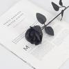 Новые Черно-Белые Розы Искусственные Черные Розы Искусственные Цветы DIY Длинный Стебель с Листьями Кладбищенские Розы Домашний Декор Черный Букет