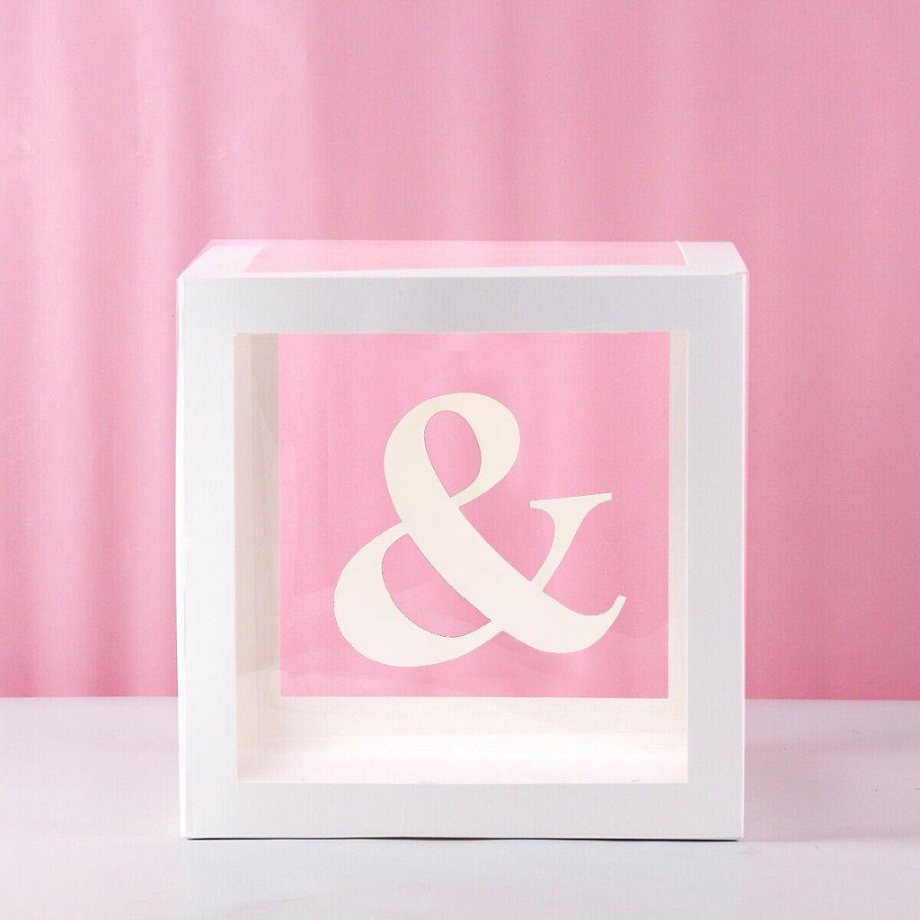 Прозрачная кубическая коробка для упаковки воздушных шаров для украшения свадеб и вечеринок по случаю дня рождения